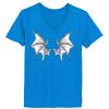 Ladies’  Junior Fine Jersey V-Neck Longer Length T-Shirt Thumbnail