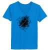Ladies’  Junior Fine Jersey V-Neck Longer Length T-Shirt Thumbnail