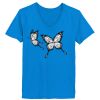Ladies’  Junior Fine Jersey V-Neck Longer Length T-Shirt Thumbnail