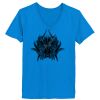 Ladies’  Junior Fine Jersey V-Neck Longer Length T-Shirt Thumbnail