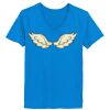Ladies’  Junior Fine Jersey V-Neck Longer Length T-Shirt Thumbnail