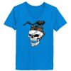 Ladies’  Junior Fine Jersey V-Neck Longer Length T-Shirt Thumbnail