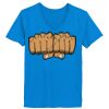 Ladies’  Junior Fine Jersey V-Neck Longer Length T-Shirt Thumbnail
