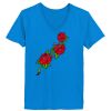 Ladies’  Junior Fine Jersey V-Neck Longer Length T-Shirt Thumbnail