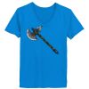 Ladies’  Junior Fine Jersey V-Neck Longer Length T-Shirt Thumbnail
