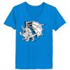 Ladies’  Junior Fine Jersey V-Neck Longer Length T-Shirt Thumbnail