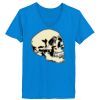 Ladies’  Junior Fine Jersey V-Neck Longer Length T-Shirt Thumbnail