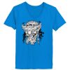 Ladies’  Junior Fine Jersey V-Neck Longer Length T-Shirt Thumbnail