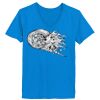 Ladies’  Junior Fine Jersey V-Neck Longer Length T-Shirt Thumbnail