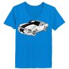 Ladies’  Junior Fine Jersey V-Neck Longer Length T-Shirt Thumbnail
