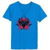 Ladies’  Junior Fine Jersey V-Neck Longer Length T-Shirt Thumbnail