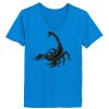 Ladies’  Junior Fine Jersey V-Neck Longer Length T-Shirt Thumbnail