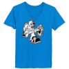 Ladies’  Junior Fine Jersey V-Neck Longer Length T-Shirt Thumbnail