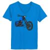 Ladies’  Junior Fine Jersey V-Neck Longer Length T-Shirt Thumbnail