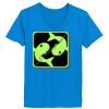 Ladies’  Junior Fine Jersey V-Neck Longer Length T-Shirt Thumbnail