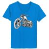 Ladies’  Junior Fine Jersey V-Neck Longer Length T-Shirt Thumbnail