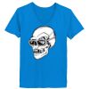 Ladies’  Junior Fine Jersey V-Neck Longer Length T-Shirt Thumbnail