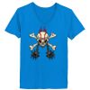 Ladies’  Junior Fine Jersey V-Neck Longer Length T-Shirt Thumbnail