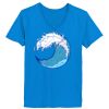Ladies’  Junior Fine Jersey V-Neck Longer Length T-Shirt Thumbnail