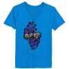 Ladies’  Junior Fine Jersey V-Neck Longer Length T-Shirt Thumbnail