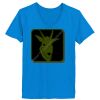 Ladies’  Junior Fine Jersey V-Neck Longer Length T-Shirt Thumbnail