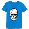 Ladies’  Junior Fine Jersey V-Neck Longer Length T-Shirt Thumbnail