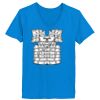 Ladies’  Junior Fine Jersey V-Neck Longer Length T-Shirt Thumbnail