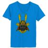 Ladies’  Junior Fine Jersey V-Neck Longer Length T-Shirt Thumbnail