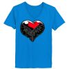 Ladies’  Junior Fine Jersey V-Neck Longer Length T-Shirt Thumbnail