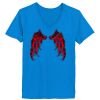 Ladies’  Junior Fine Jersey V-Neck Longer Length T-Shirt Thumbnail
