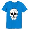 Ladies’  Junior Fine Jersey V-Neck Longer Length T-Shirt Thumbnail