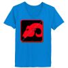 Ladies’  Junior Fine Jersey V-Neck Longer Length T-Shirt Thumbnail