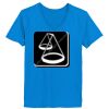 Ladies’  Junior Fine Jersey V-Neck Longer Length T-Shirt Thumbnail