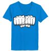 Ladies’  Junior Fine Jersey V-Neck Longer Length T-Shirt Thumbnail