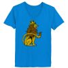 Ladies’  Junior Fine Jersey V-Neck Longer Length T-Shirt Thumbnail