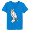 Ladies’  Junior Fine Jersey V-Neck Longer Length T-Shirt Thumbnail