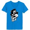 Ladies’  Junior Fine Jersey V-Neck Longer Length T-Shirt Thumbnail