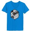 Ladies’  Junior Fine Jersey V-Neck Longer Length T-Shirt Thumbnail