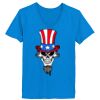 Ladies’  Junior Fine Jersey V-Neck Longer Length T-Shirt Thumbnail