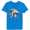 Ladies’  Junior Fine Jersey V-Neck Longer Length T-Shirt Thumbnail