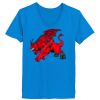 Ladies’  Junior Fine Jersey V-Neck Longer Length T-Shirt Thumbnail