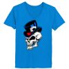 Ladies’  Junior Fine Jersey V-Neck Longer Length T-Shirt Thumbnail