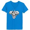 Ladies’  Junior Fine Jersey V-Neck Longer Length T-Shirt Thumbnail