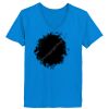 Ladies’  Junior Fine Jersey V-Neck Longer Length T-Shirt Thumbnail