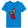 Ladies’  Junior Fine Jersey V-Neck Longer Length T-Shirt Thumbnail