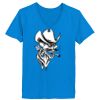 Ladies’  Junior Fine Jersey V-Neck Longer Length T-Shirt Thumbnail