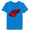 Ladies’  Junior Fine Jersey V-Neck Longer Length T-Shirt Thumbnail