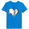 Ladies’  Junior Fine Jersey V-Neck Longer Length T-Shirt Thumbnail