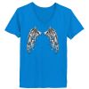 Ladies’  Junior Fine Jersey V-Neck Longer Length T-Shirt Thumbnail