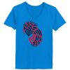 Ladies’  Junior Fine Jersey V-Neck Longer Length T-Shirt Thumbnail